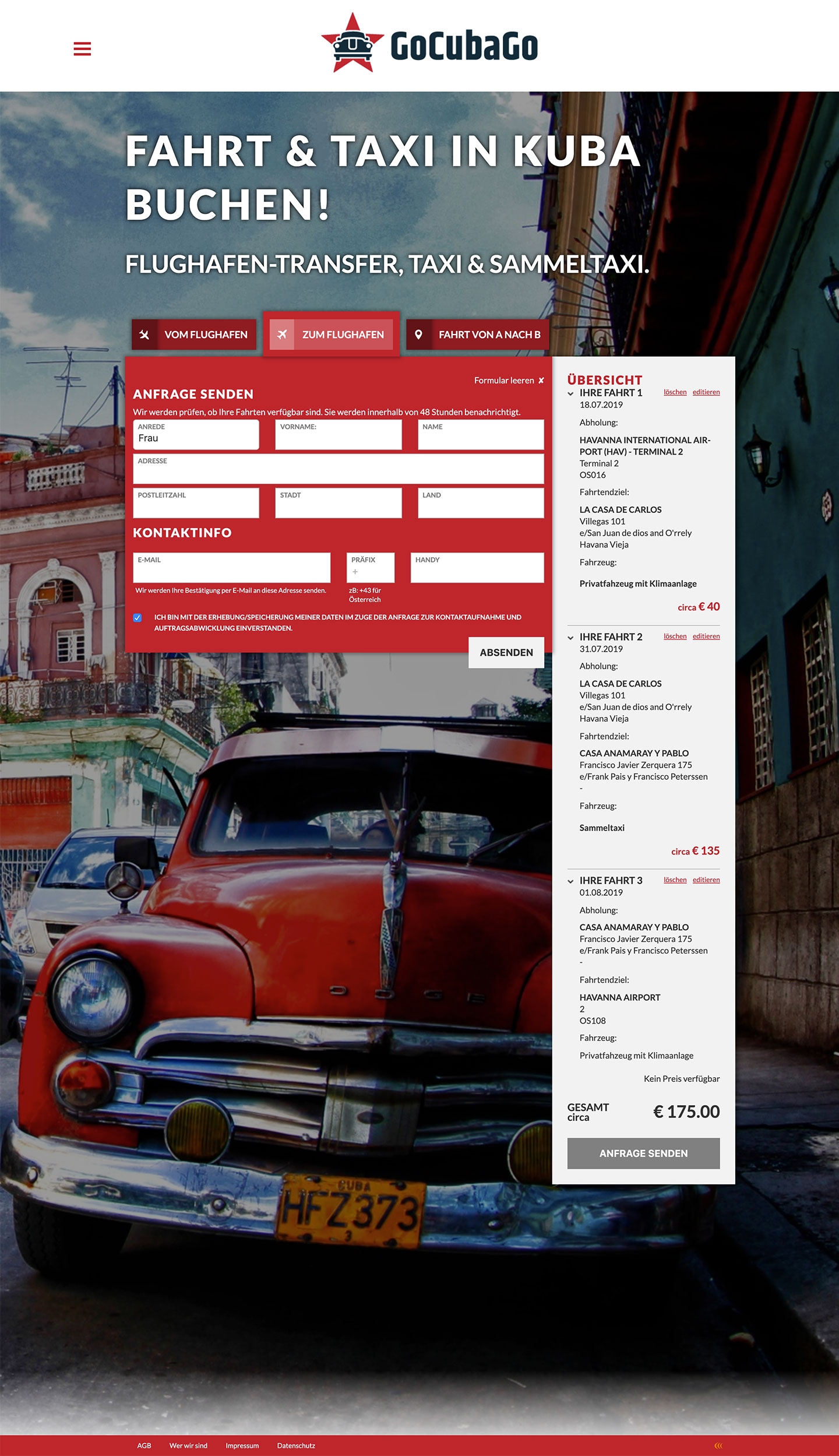 Go Cuba Go | gocubago.com | 2018 (Screen Full) © echonet communication GmbH