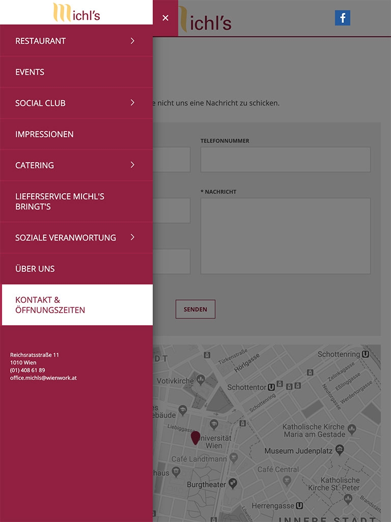 Michls Restaurant | michls.at | 2016 (Tablet Only 03) © echonet communication